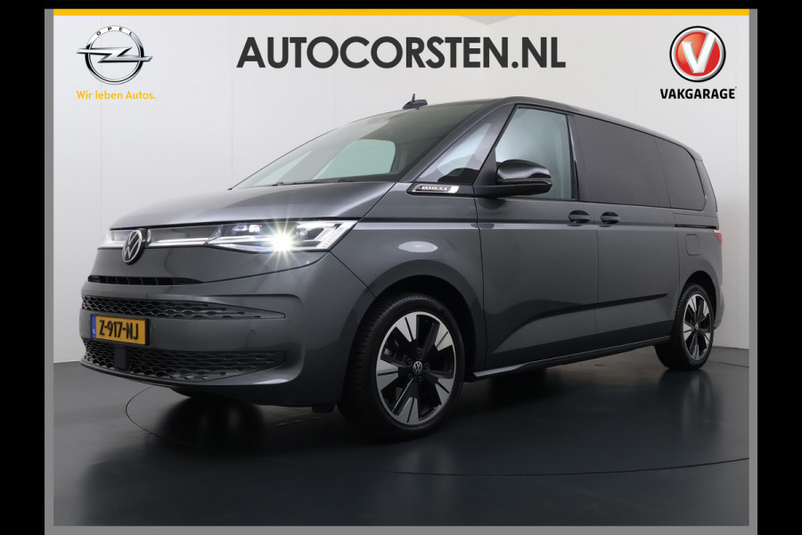 Volkswagen Multivan Bulli 218PK eHybrid AUT-6 Pano-Dak Navi 3-Zone Ecc Cruise Control Camera Trekhaak Apple Carplay Android Pdc Stoelverwarming Life 2+2+2 Premium Zitopstelling Keyless Lmv 19" Easy Open Pack Privacy Glas Elek.Achterklep Led Origineel Nederlandse Bus Dealeronderhouden 1.600kg trekvermogen