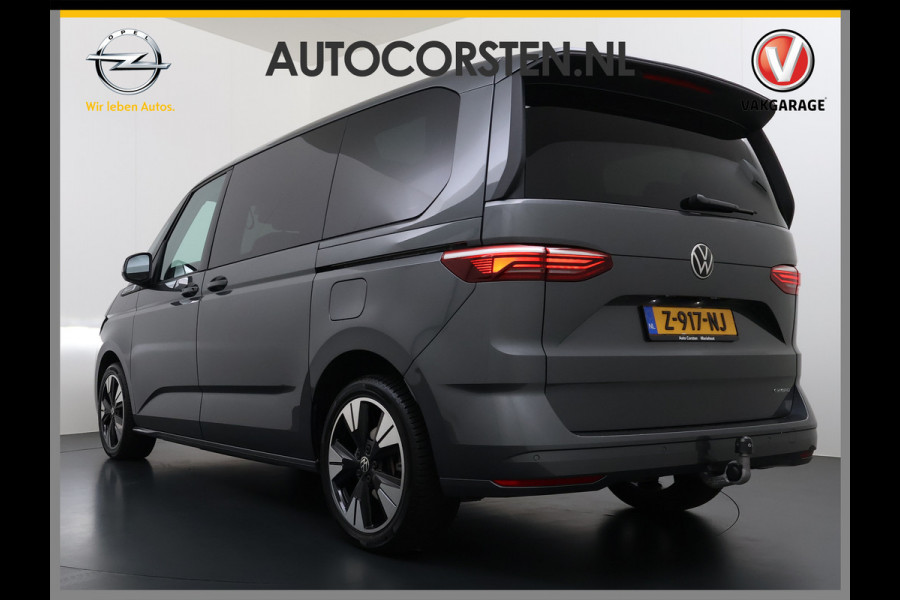 Volkswagen Multivan Bulli 218PK eHybrid AUT-6 Pano-Dak Navi 3-Zone Ecc Cruise Control Camera Trekhaak Apple Carplay Android Pdc Stoelverwarming Life 2+2+2 Premium Zitopstelling Keyless Lmv 19" Easy Open Pack Privacy Glas Elek.Achterklep Led Origineel Nederlandse Bus Dealeronderhouden 1.600kg trekvermogen