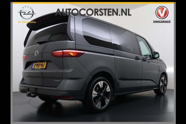 Volkswagen Multivan Bulli 218PK eHybrid AUT-6 Pano-Dak Navi 3-Zone Ecc Cruise Control Camera Trekhaak Apple Carplay Android Pdc Stoelverwarming Life 2+2+2 Premium Zitopstelling Keyless Lmv 19" Easy Open Pack Privacy Glas Elek.Achterklep Led Origineel Nederlandse Bus Dealeronderhouden 1.600kg trekvermogen