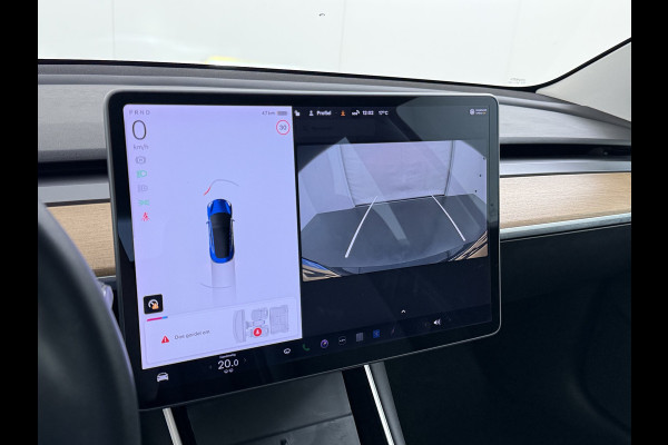 Tesla Model 3 SR+ 325PK LFP-Accu (dus altijd 100% laden) AutoPilot Leer Pano-Dak Adaptive Cruise Lmv 18" Camera's Elektr.-Stuur+Stoelen+Spiege Ecc Navi Led DAB Voorverwarmen interieur via App Keyless One-Pedal-Drive 1e Eigenaar Origineel Nederlandse Auto LFP accu dus 100% opladen!