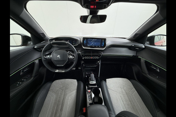 Peugeot e-2008 EV GT 50kWh Pano-Dak 360°Camera 3-fase 18" 1/2 Leer/Alcantara Adaptive-Cruise 3D-Navi ParkAssist PDC-a+v Ecc Stoelverwarming App SOH 91% Keyless Led LmvPrivacy Glas BlindSpot Assist Lane Assist Isofix DAB+ Regen-Lichtsensor Dealeronderhouden € 40.000 nieuw!