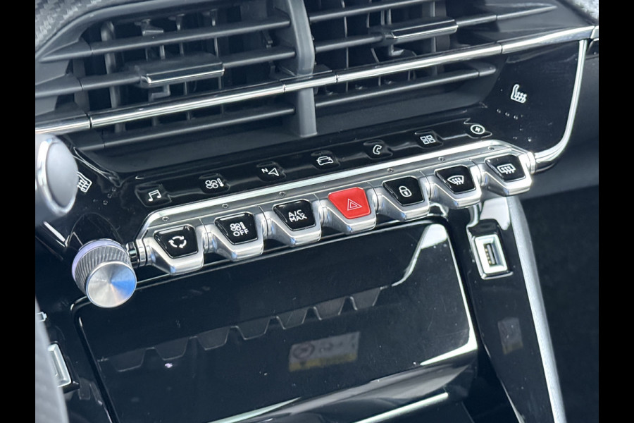 Peugeot e-2008 EV GT 50kWh Pano-Dak 360°Camera 3-fase 18" 1/2 Leer/Alcantara Adaptive-Cruise 3D-Navi ParkAssist PDC-a+v Ecc Stoelverwarming App SOH 91% Keyless Led LmvPrivacy Glas BlindSpot Assist Lane Assist Isofix DAB+ Regen-Lichtsensor Dealeronderhouden € 40.000 nieuw!