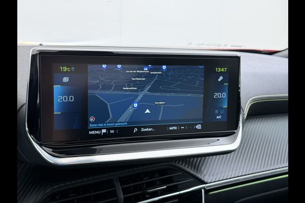 Peugeot e-2008 EV GT 50kWh Pano-Dak 360°Camera 3-fase 18" 1/2 Leer/Alcantara Adaptive-Cruise 3D-Navi ParkAssist PDC-a+v Ecc Stoelverwarming App SOH 91% Keyless Led LmvPrivacy Glas BlindSpot Assist Lane Assist Isofix DAB+ Regen-Lichtsensor Dealeronderhouden € 40.000 nieuw!