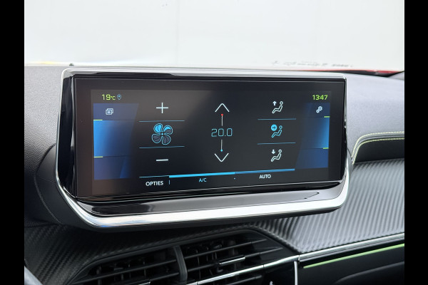 Peugeot e-2008 EV GT 50kWh Pano-Dak 360°Camera 3-fase 18" 1/2 Leer/Alcantara Adaptive-Cruise 3D-Navi ParkAssist PDC-a+v Ecc Stoelverwarming App SOH 91% Keyless Led LmvPrivacy Glas BlindSpot Assist Lane Assist Isofix DAB+ Regen-Lichtsensor Dealeronderhouden € 40.000 nieuw!
