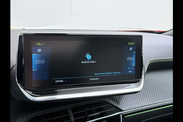 Peugeot e-2008 EV GT 50kWh Pano-Dak 360°Camera 3-fase 18" 1/2 Leer/Alcantara Adaptive-Cruise 3D-Navi ParkAssist PDC-a+v Ecc Stoelverwarming App SOH 91% Keyless Led LmvPrivacy Glas BlindSpot Assist Lane Assist Isofix DAB+ Regen-Lichtsensor Dealeronderhouden € 40.000 nieuw!