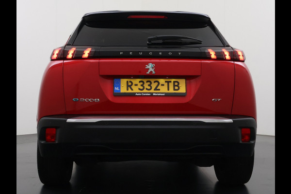 Peugeot e-2008 EV GT 50kWh Pano-Dak 360°Camera 3-fase 18" 1/2 Leer/Alcantara Adaptive-Cruise 3D-Navi ParkAssist PDC-a+v Ecc Stoelverwarming App SOH 91% Keyless Led LmvPrivacy Glas BlindSpot Assist Lane Assist Isofix DAB+ Regen-Lichtsensor Dealeronderhouden € 40.000 nieuw!