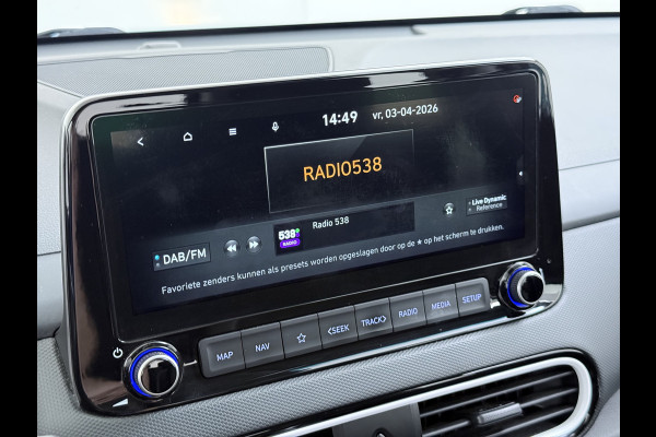 Hyundai Kona 1.6GDI 142PK HEV Hybrid Automaat Adap.Cruise Navi Ecc Camera Krell®-Audio Apple Carplay Android Auto Comfort Lane Assist VESS Led Lmv Isofix Bluetooth DAB FCA 1e Eigenaar Origineel Nederlandse Auto