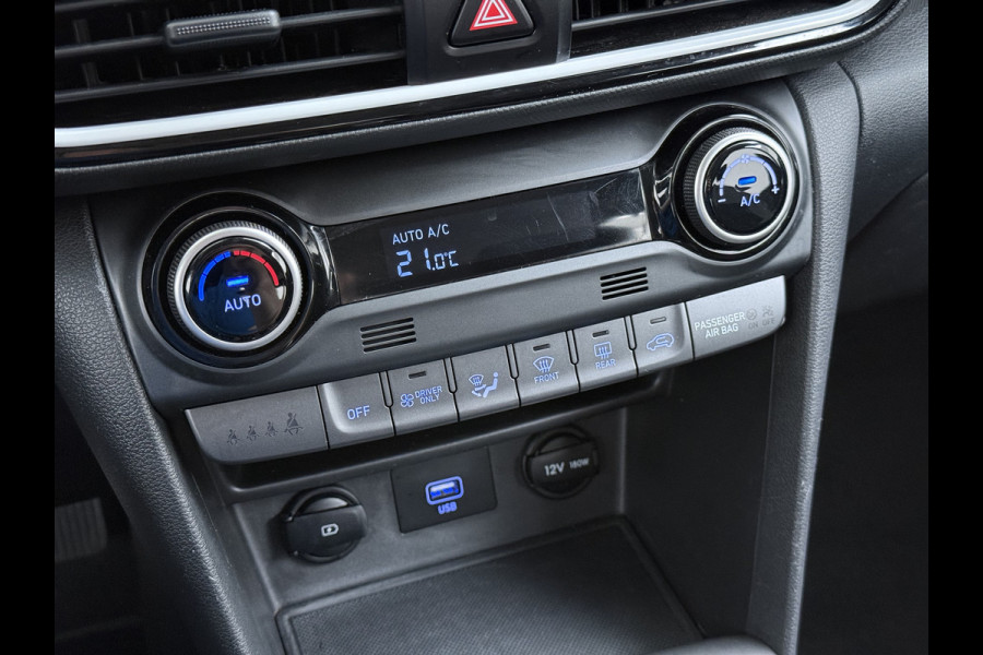 Hyundai Kona 1.6GDI 142PK HEV Hybrid Automaat Adap.Cruise Navi Ecc Camera Krell®-Audio Apple Carplay Android Auto Comfort Lane Assist VESS Led Lmv Isofix Bluetooth DAB FCA 1e Eigenaar Origineel Nederlandse Auto