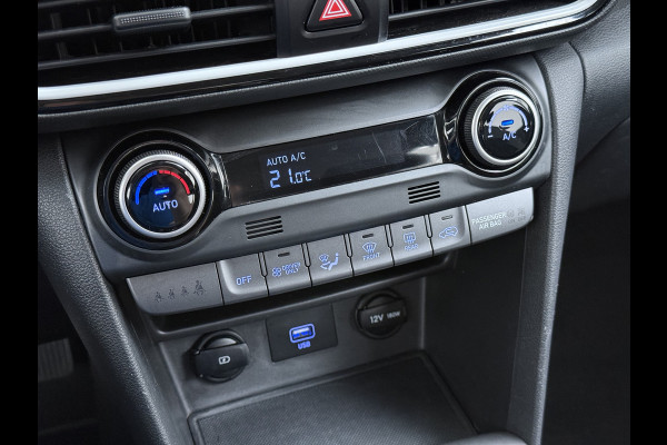 Hyundai Kona 1.6GDI 142PK HEV Hybrid Automaat Adap.Cruise Navi Ecc Camera Krell®-Audio Apple Carplay Android Auto Comfort Lane Assist VESS Led Lmv Isofix Bluetooth DAB FCA 1e Eigenaar Origineel Nederlandse Auto