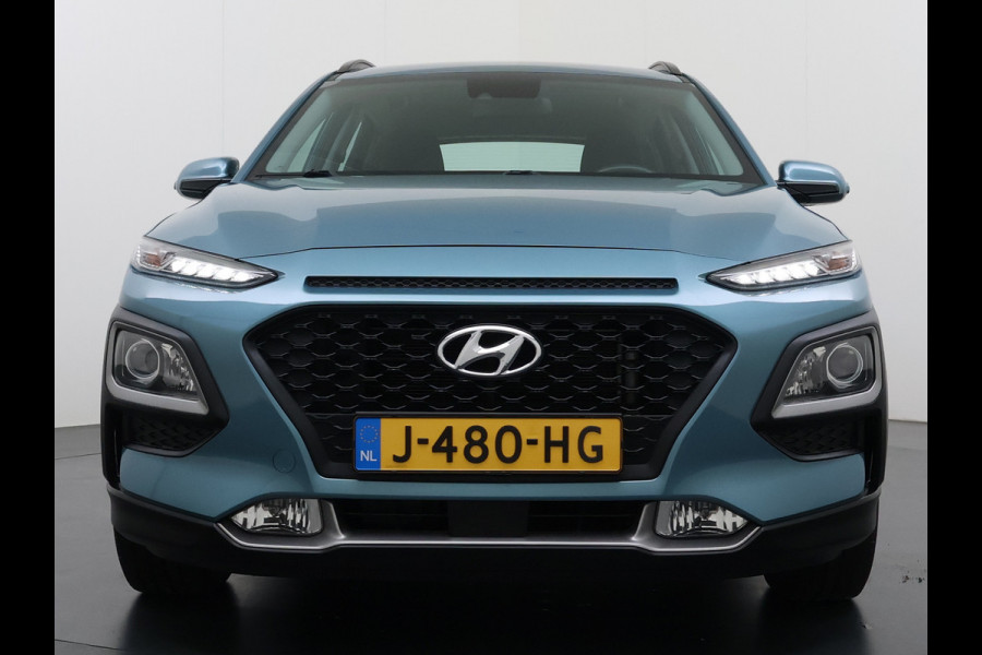 Hyundai Kona 1.6GDI 142PK HEV Hybrid Automaat Adap.Cruise Navi Ecc Camera Krell®-Audio Apple Carplay Android Auto Comfort Lane Assist VESS Led Lmv Isofix Bluetooth DAB FCA 1e Eigenaar Origineel Nederlandse Auto