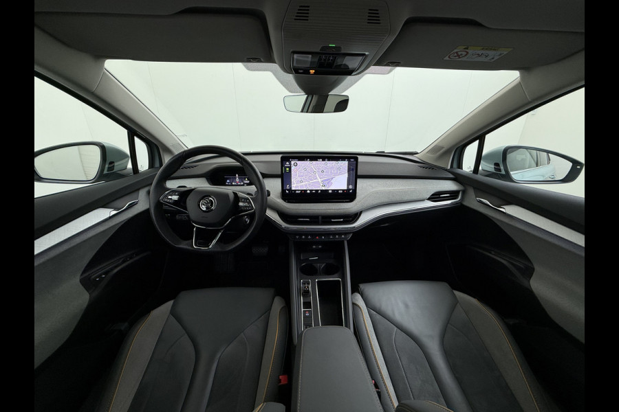 Škoda ENYAQ iV 80 Sport Panorama-Schuifdak Soh 93% Memory Trekhaak Adap.Cruise 360°Camera Navi Ecc Apple Carplay Android Auto Pdc Lmv 21" Privacy Glas Led DAB Stuur+Stoel+A.Bankverwarming Lane Assist Keyless 1.000kg Trekvermogen 1e Eigenaar Origineel Nederlandse Auto Dealeronderhouden Nieuwprijs €59.457,-