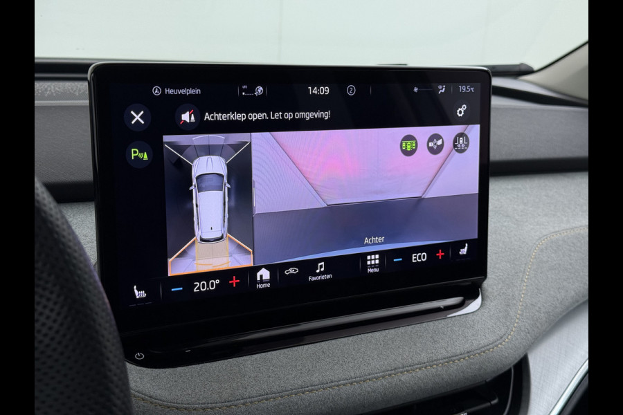 Škoda ENYAQ iV 80 Sport Panorama-Schuifdak Soh 93% Memory Trekhaak Adap.Cruise 360°Camera Navi Ecc Apple Carplay Android Auto Pdc Lmv 21" Privacy Glas Led DAB Stuur+Stoel+A.Bankverwarming Lane Assist Keyless 1.000kg Trekvermogen 1e Eigenaar Origineel Nederlandse Auto Dealeronderhouden Nieuwprijs €59.457,-