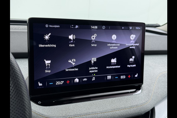 Škoda ENYAQ iV 80 Sport Panorama-Schuifdak Soh 93% Memory Trekhaak Adap.Cruise 360°Camera Navi Ecc Apple Carplay Android Auto Pdc Lmv 21" Privacy Glas Led DAB Stuur+Stoel+A.Bankverwarming Lane Assist Keyless 1.000kg Trekvermogen 1e Eigenaar Origineel Nederlandse Auto Dealeronderhouden Nieuwprijs €59.457,-