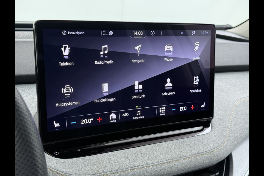 Škoda ENYAQ iV 80 Sport Panorama-Schuifdak Soh 93% Memory Trekhaak Adap.Cruise 360°Camera Navi Ecc Apple Carplay Android Auto Pdc Lmv 21" Privacy Glas Led DAB Stuur+Stoel+A.Bankverwarming Lane Assist Keyless 1.000kg Trekvermogen 1e Eigenaar Origineel Nederlandse Auto Dealeronderhouden Nieuwprijs €59.457,-