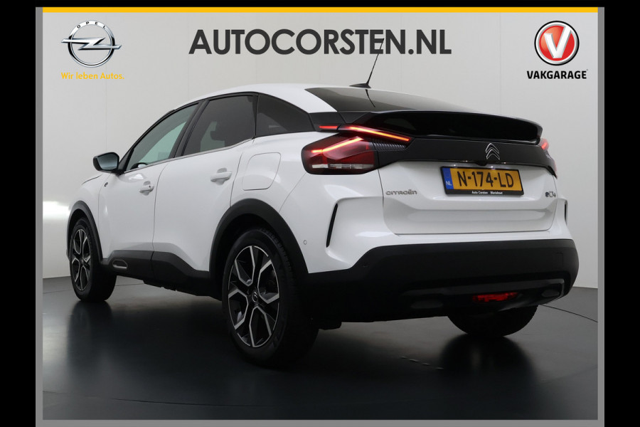 Citroën Ë-C4 50kWh SOH 91% Head-Up Display Adap.Cruise Verwarmd Stuur 360°Camera Navi Ecc Apple Carplay Android Auto Shine Lmv Led Privacy Glas Isofix DAB Bluetooth Lane Assist Regen-Lichtsensor