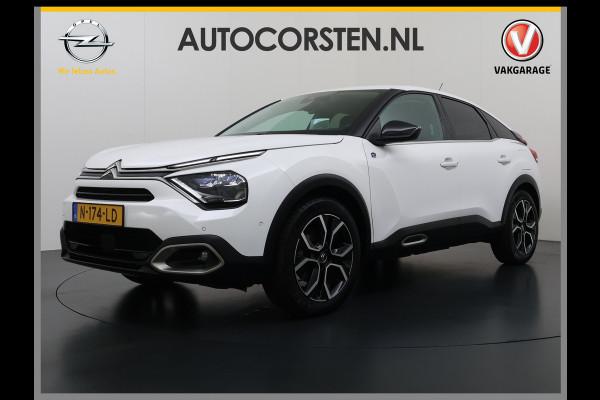 Citroën Ë-C4 50kWh SOH 91% Head-Up Display Adap.Cruise Verwarmd Stuur 360°Camera Navi Ecc Apple Carplay Android Auto Shine Lmv Led Privacy Glas Isofix DAB Bluetooth Lane Assist Regen-Lichtsensor