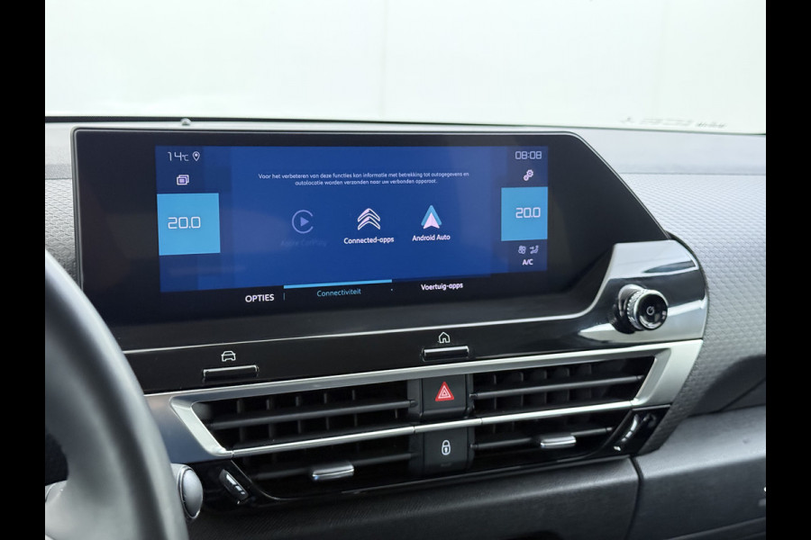 Citroën Ë-C4 50kWh SOH 91% Head-Up Display Adap.Cruise Verwarmd Stuur 360°Camera Navi Ecc Apple Carplay Android Auto Shine Lmv Led Privacy Glas Isofix DAB Bluetooth Lane Assist Regen-Lichtsensor
