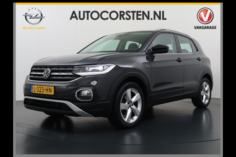 Volkswagen T-Cross 1.0TSI 111PK Automaat Executive-Pack Navi Ecc Adap.Cruise Control Apple Carplay Android Auto Pdc Style Dodehoek detectie Lmv Led Isofix DAB Bluetooth Licht-Regensensor App-Connect 1e Eigenaar Origineel Nederlandse Auto
