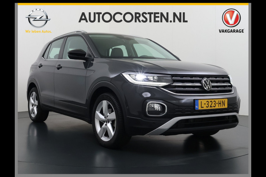 Volkswagen T-Cross 1.0TSI 111PK Automaat Executive-Pack Navi Ecc Adap.Cruise Control Apple Carplay Android Auto Pdc Style Dodehoek detectie Lmv Led Isofix DAB Bluetooth Licht-Regensensor App-Connect 1e Eigenaar Origineel Nederlandse Auto