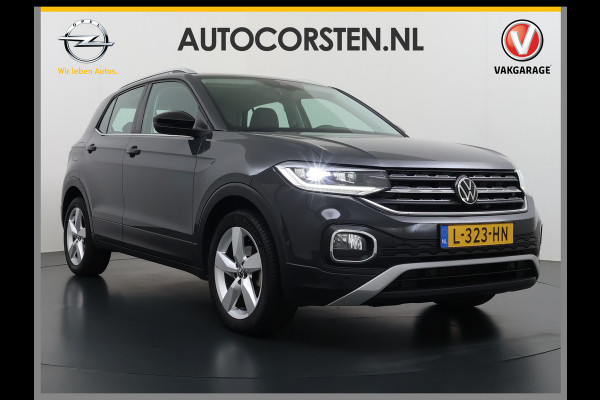 Volkswagen T-Cross 1.0TSI 111PK Automaat Executive-Pack Navi Ecc Adap.Cruise Control Apple Carplay Android Auto Pdc Style Dodehoek detectie Lmv Led Isofix DAB Bluetooth Licht-Regensensor App-Connect 1e Eigenaar Origineel Nederlandse Auto