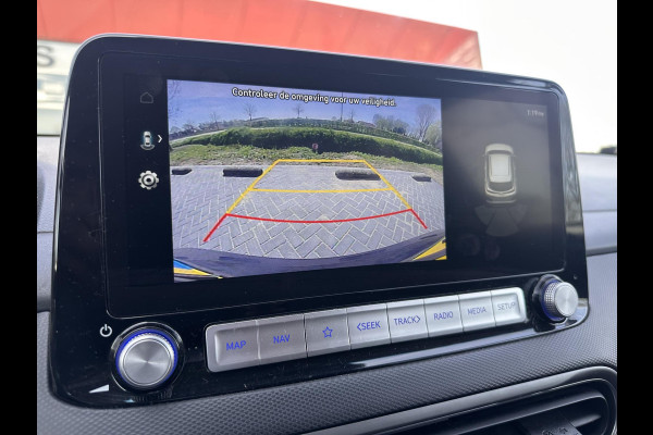 Hyundai Kona EV Fashion 64 kWh | SOH: 96,3%| Facelift | 3 Fase | Warmtepomp | Navi | HUD | Adaptive CC | Camera |