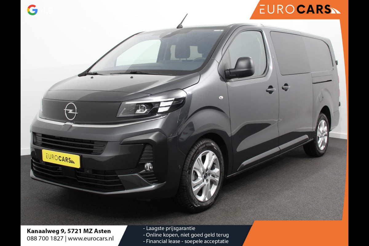 Opel Vivaro 2.0 Diesel 180 S&S L3 Automaat Dubbele Cabine 2 schuifdeuren Android Auto/Apple CarPlay Navigatie Keyless Entry&Start Climate Control Camera Cruise Control Houten afwerking laadruimte Trekhaak lichtmetalen velgen