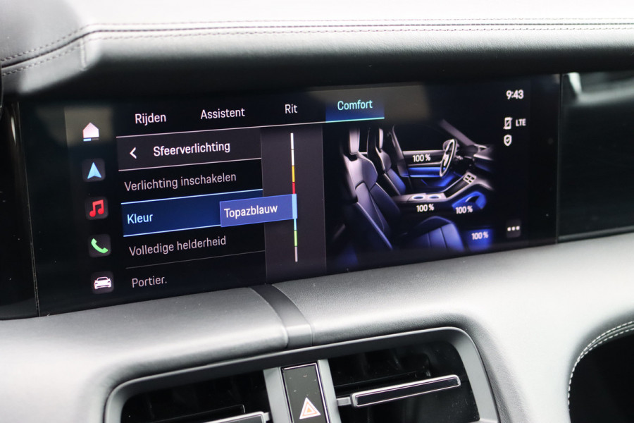 Porsche Taycan Sport Turismo 79 kWh | Achterasbesturing | Luchtvering | Sport-Chrono | ACC | Panoramadak | 18-wegs | BOSE |  Memory | Surround Camera | Verwarmd Stuurwiel |