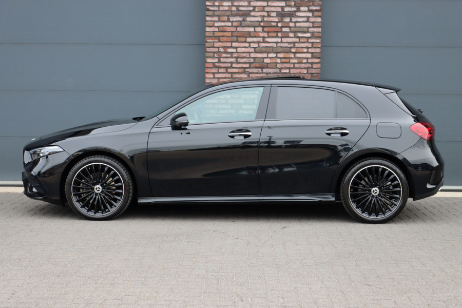 Mercedes-Benz A-Klasse 250 e AMG Line | Facelift | Panoramadak | Memory | HUD | Surround Camera | Advanced Sound System | Keyless Go | Leder | Verwarmd Stuurwiel | Nightpakket | Augemented Reality |