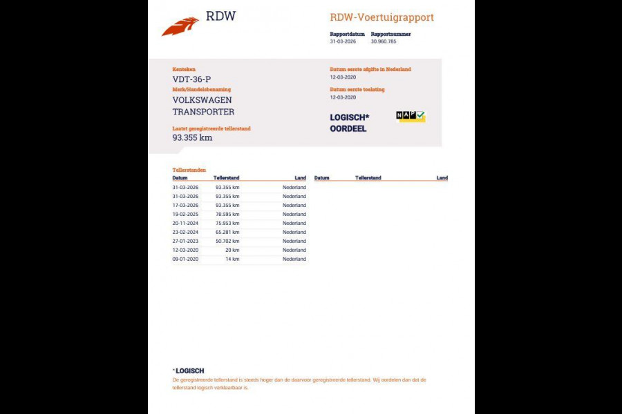 Volkswagen Transporter 2.0 TDI L1H1 Highline AIRCO / TREKHAAK / 3 ZITS / EURO 6 / N.A.P