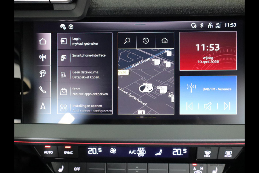 Audi A3 Sportback 40 TFSI e Advanced edition 204 pk s-tronic | SOH 100% | Verlengde garantie | Navigatie | Parkeersensoren (Park assist) | Achteruitrijcamera | Stoelverwarming | Adaptieve cruise control |