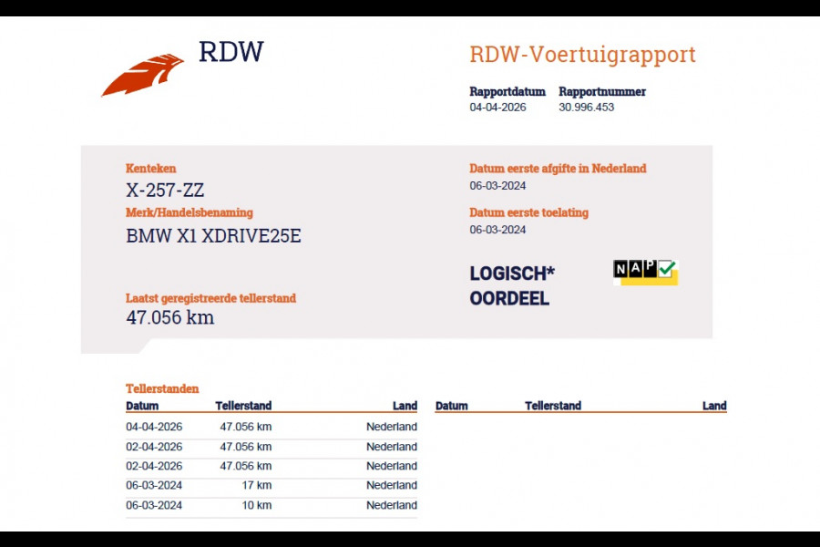 BMW X1 xDrive25e 4WD Hybride 245pk AUT-7 Leder Trekhaak LED Adap.Cruise Camera Navi Sportstoelen Dual-Ecc ParkAssist PDC Apple Carplay  Lmv Elek.Achterklep ConnectDrive Isofix DAB Led Regen-Lichtsensor Lane Assist Wifi AWD 1.700KG Trekgewicht 1e Eigenaar Dealeronderhouden Origineel Nederlandse Auto