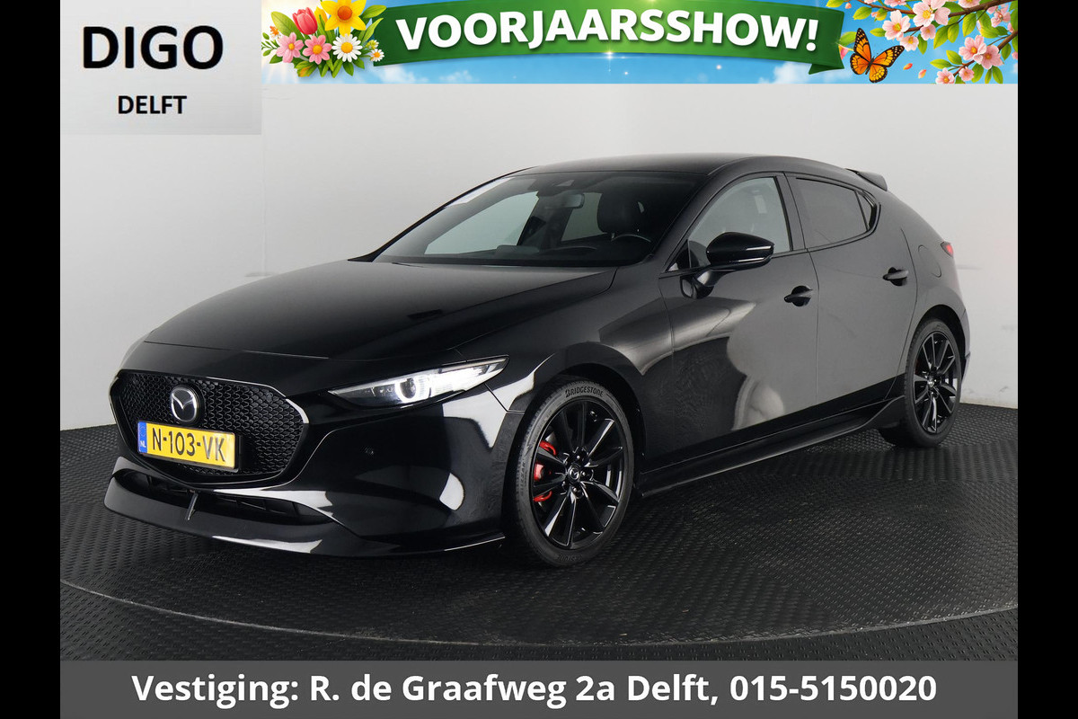 Mazda 3 2.0 e-SkyActiv-X M Hybrid 186 Black Luxury | Navigatie | Stoelverwarming | Camera |