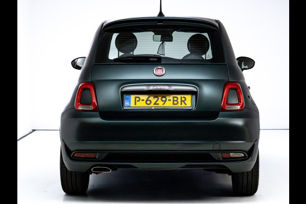 Fiat 500 1.0 Hybrid Sport Verde Portofino | 1/2 Leder/stof | Panodak | Led+ | Uconnect | Airco, Lederen MF stuurwiel, PDC achter, 16" velgen