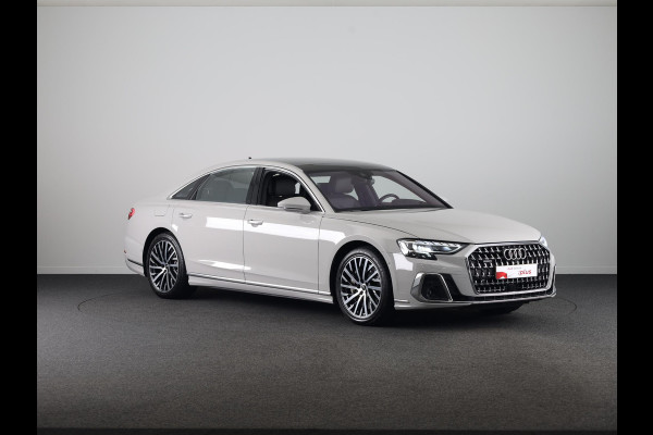 Audi A8 60 TFSI e quattro Lang 462 pk Tiptronic | Verlengde garantie | Navigatie | Panoramadak | Parkeersensoren (Park assist) | Rondomzicht camera | Stoelverwarming/ventilatie/massage v/a | B&O Soundsystem |