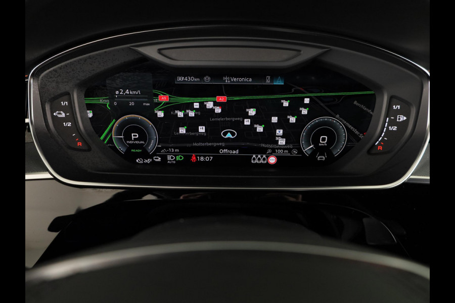 Audi A8 60 TFSI e quattro Lang 462 pk Tiptronic | Verlengde garantie | Navigatie | Panoramadak | Parkeersensoren (Park assist) | Rondomzicht camera | Stoelverwarming/ventilatie/massage v/a | B&O Soundsystem |