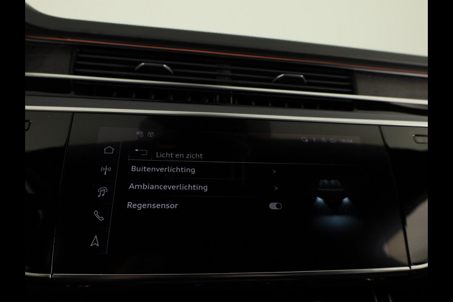 Audi A8 60 TFSI e quattro Lang 462 pk Tiptronic | Verlengde garantie | Navigatie | Panoramadak | Parkeersensoren (Park assist) | Rondomzicht camera | Stoelverwarming/ventilatie/massage v/a | B&O Soundsystem |