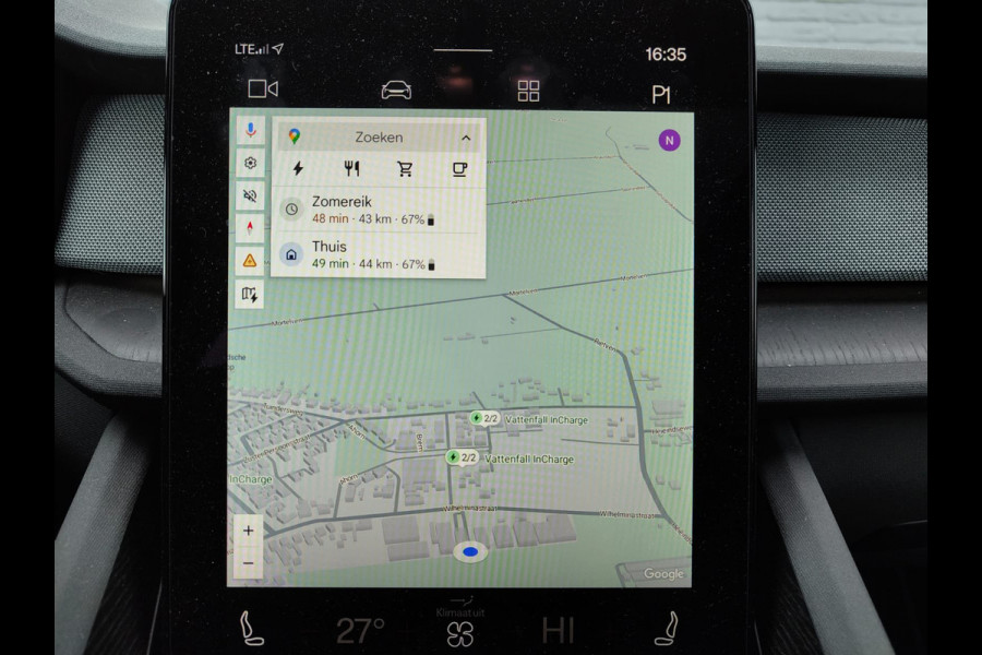 Polestar 2 Long Range Dual Motor 78kWh Panoramadak Adap.Cruise 360°Camera Navi Ecc Apple Carplay Android Auto Pdc Launch Edition Stoel+Stuurverwarming Lmv 19" Achterbankverwarming Keyless DAB Rijstrooksensor Origineel Nederlandse Auto