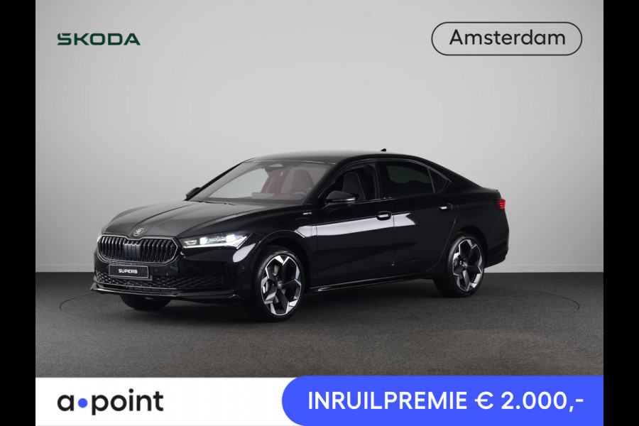 Škoda Superb Sportline Business PHEV 1.5 TSI 204 pk 6 versn. DSG | Travel Assist Plus Sportline | Trekhaak wegklapbaar | Winterpakket | Lichtmetalen velgen 19 inch Torcular