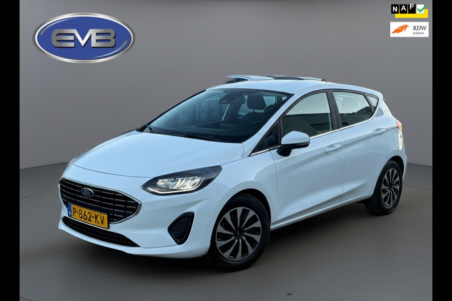 Ford Fiesta 1.0 EcoBoost 125 pk Hybrid Titanium, achteruitrijcamera, airco, NL auto met nap