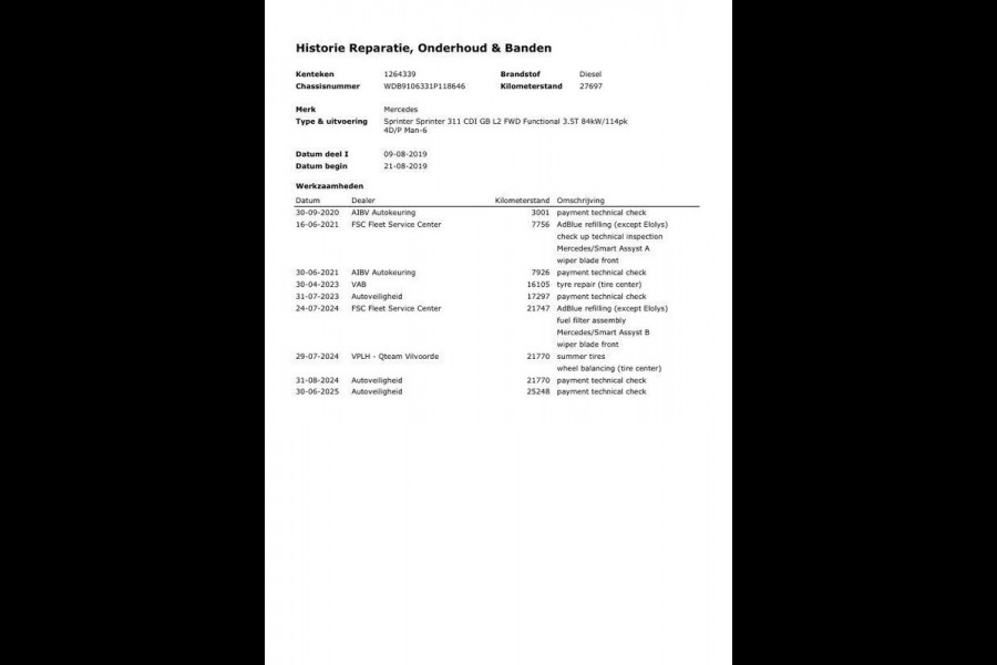 Mercedes-Benz Sprinter 311 2.2 CDI L2H2 / AIRCO / CAMERA / 3 ZITS / DEALER ONDERHOUDEN / NAVI