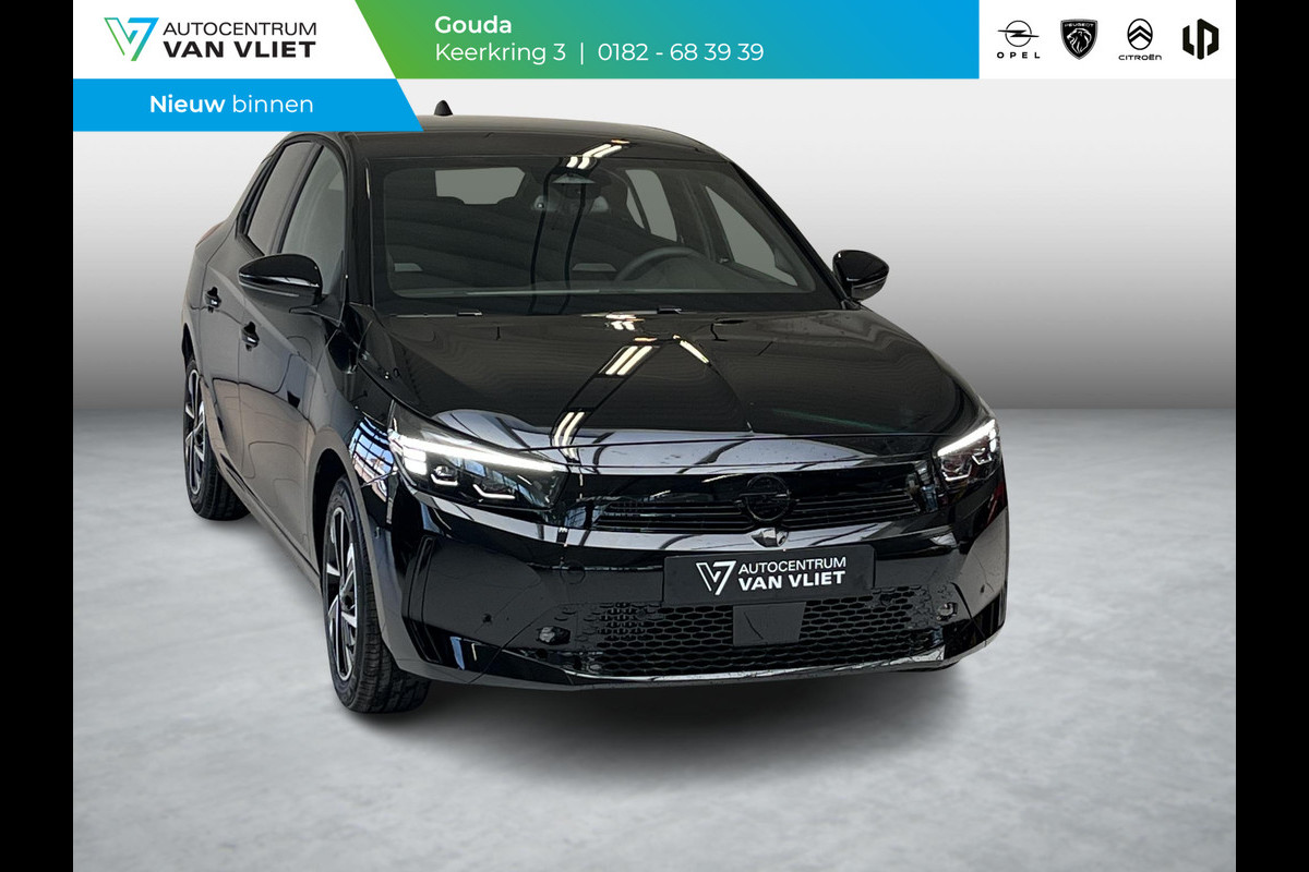 Opel Corsa 1.2 Turbo Hybrid GS 1-2026, 11 Km, Hybride benzine, Automaat, 81 kW, Black pearl paint (KTV), Marge, Gebruikt, Bedrijfsvoorraad(Autocentrum Van Vliet Gouda) , Autocentrum Van Vliet Gouda