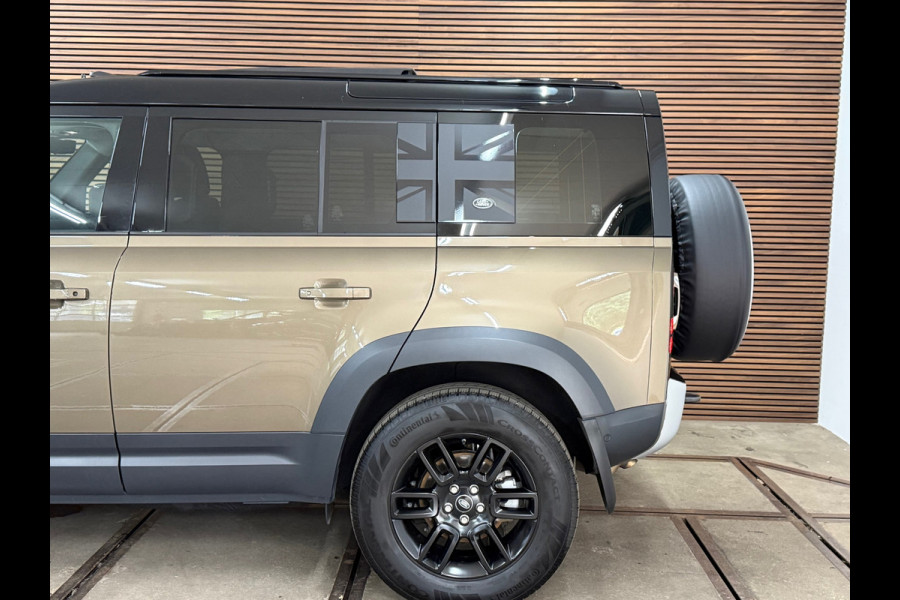 Land Rover Defender 110 2.0 D200 110 | Pano | PPF | Meridian | Trekhaak | Carplay | Geel kenteken incl btw