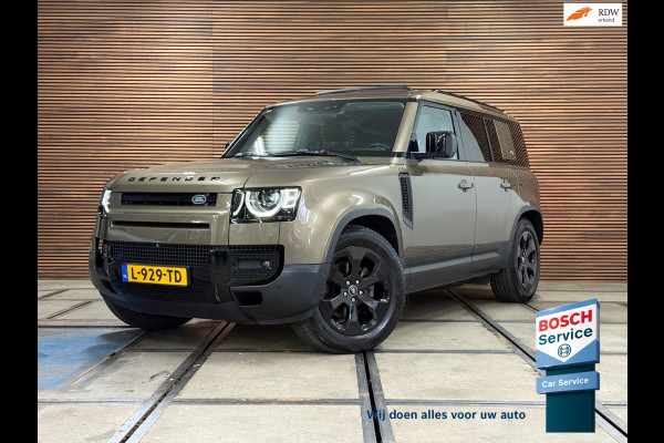 Land Rover Defender 110 2.0 D240 110 SE | Pano | Leer| Memory | Luchtvering | 360° Camera | Meridian | incl btw geel kenteken