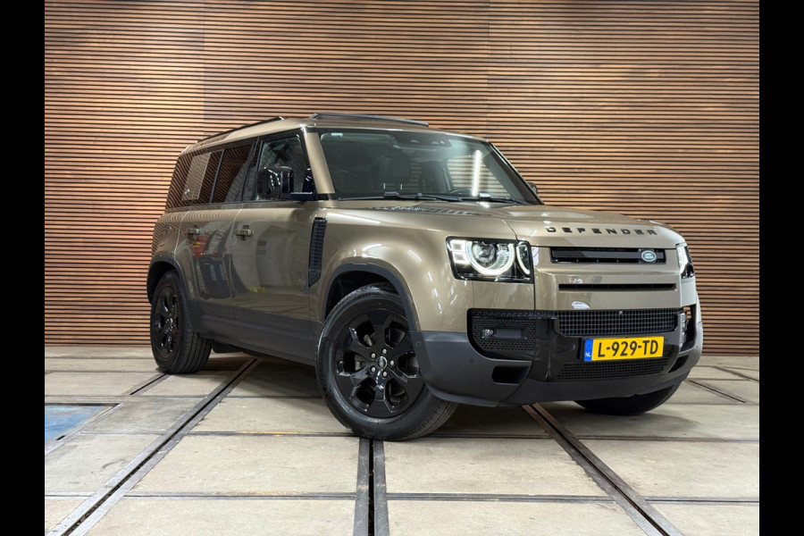 Land Rover Defender 110 2.0 D240 110 SE | Pano | Leer| Memory | Luchtvering | 360° Camera | Meridian | incl btw geel kenteken