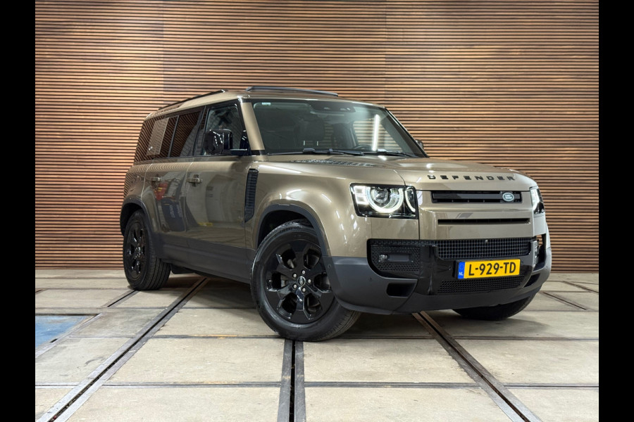 Land Rover Defender 110 2.0 D240 110 SE | Pano | Leer| Memory | Luchtvering | 360° Camera | Meridian | incl btw geel kenteken