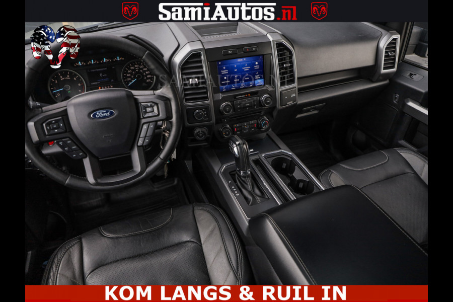 Ford USA F-150 5.0 V8 4X4 | MAT OLIVE GREEN | BIJTELLING VRIJ | ZEER DIK | CAMERA | 3500KG | PANORAMA | LEDER | GO RHINO ROLLBAR | CRUISE CONTROL | PRINS LPG | BAKFLIP COVER | Deze pick-up is leverbaar met zowel een groot rijbewijs (C) als een klein rijbewijs (B). Laat ons weten wat jouw voorkeur is.