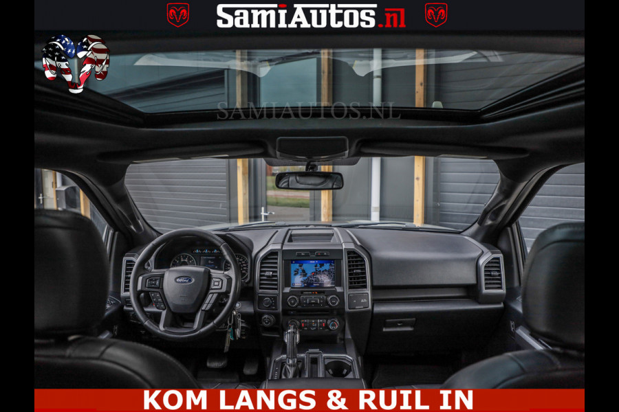 Ford USA F-150 5.0 V8 4X4 | MAT OLIVE GREEN | BIJTELLING VRIJ | ZEER DIK | CAMERA | 3500KG | PANORAMA | LEDER | GO RHINO ROLLBAR | CRUISE CONTROL | PRINS LPG | BAKFLIP COVER | Deze pick-up is leverbaar met zowel een groot rijbewijs (C) als een klein rijbewijs (B). Laat ons weten wat jouw voorkeur is.