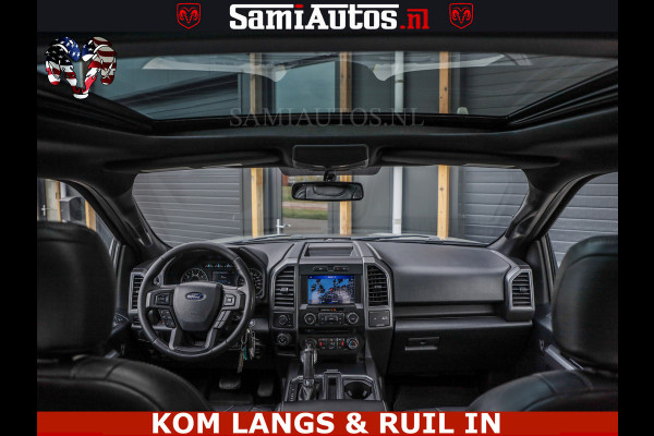 Ford USA F-150 5.0 V8 4X4 | MAT OLIVE GREEN | BIJTELLING VRIJ | ZEER DIK | CAMERA | 3500KG | PANORAMA | LEDER | GO RHINO ROLLBAR | CRUISE CONTROL | PRINS LPG | BAKFLIP COVER | Deze pick-up is leverbaar met zowel een groot rijbewijs (C) als een klein rijbewijs (B). Laat ons weten wat jouw voorkeur is.