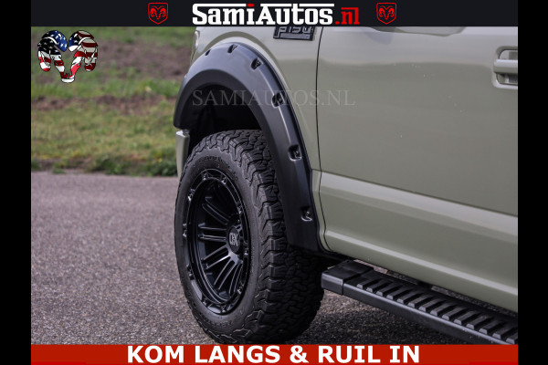 Ford USA F-150 5.0 V8 4X4 | MAT OLIVE GREEN | BIJTELLING VRIJ | ZEER DIK | CAMERA | 3500KG | PANORAMA | LEDER | GO RHINO ROLLBAR | CRUISE CONTROL | PRINS LPG | BAKFLIP COVER | Deze pick-up is leverbaar met zowel een groot rijbewijs (C) als een klein rijbewijs (B). Laat ons weten wat jouw voorkeur is.