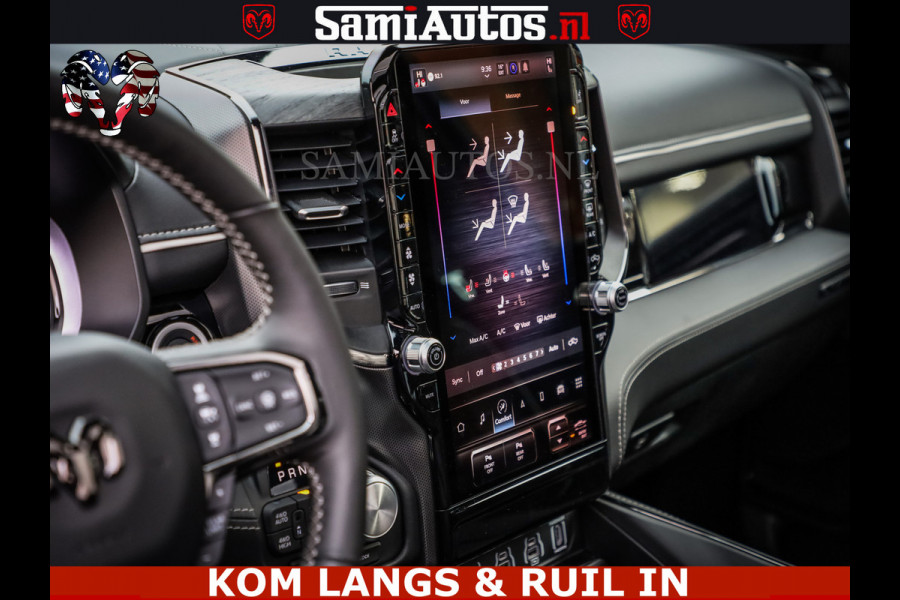 Dodge Ram 1500 Limited Night H.O 540HP 706Nm | Massage + Full Option | De Meest Luxe en Volle Pick-Up in zijn Klasse | Comfortabele Dubbele Cabine met Royale 5 Zitplaatsen | BPM vrij | Nu Leverbaar uit Voorraad | Voorraad Nr 2334 - 5409